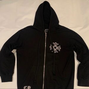 Chrome hearts cross zip up